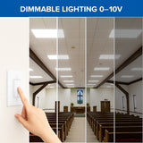 2x2 LED panel light 0-10V dimmable commercial ceiling fixture