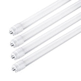 T8 8FT LED Tube Light, 8 Foot T8 LED Tube Light Single Pin FA8 Base, Ballast Bypass 50W 6750LM, 6500K Cool White, Frosted Cover (Replace 150W LED Flourescent Bulbs) Dual-Ended Power AC100-277V
