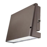 100W LED Full Cutoff Wall Pack Light Brown outdoor wall light fixture on a white background