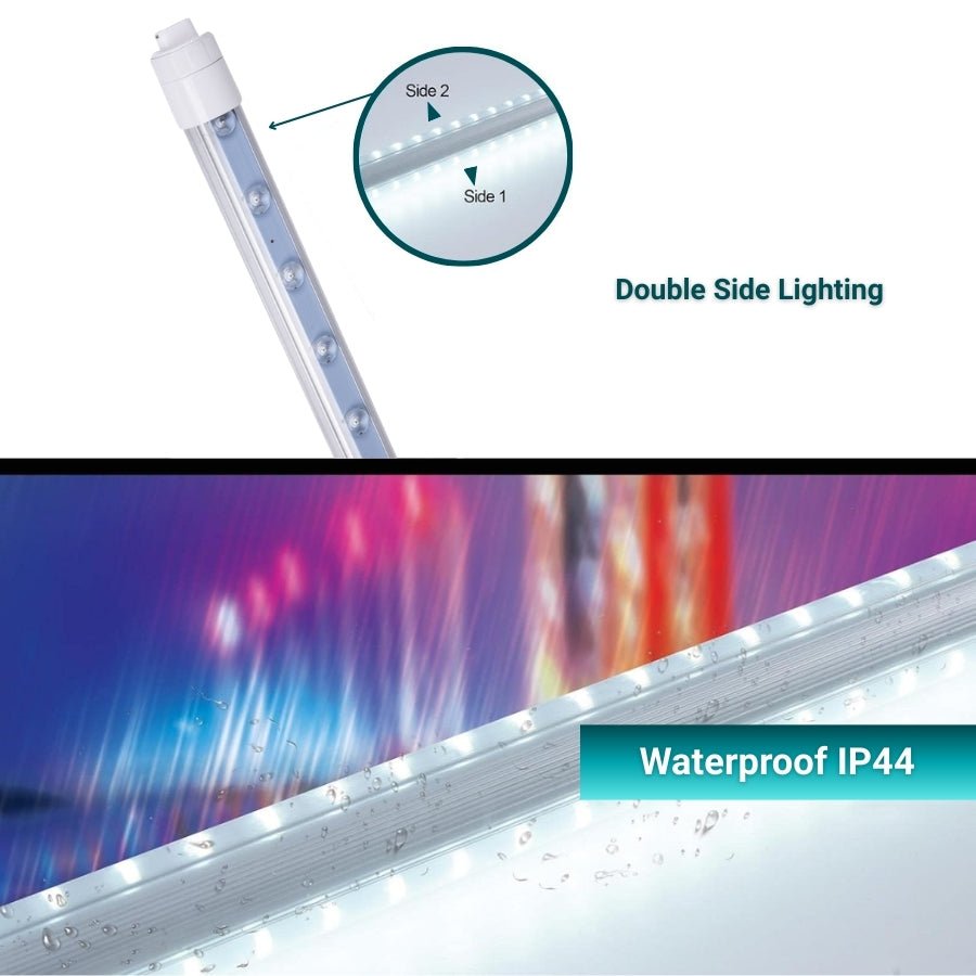 waterproof 10ft LED Tube Lights at switch to led