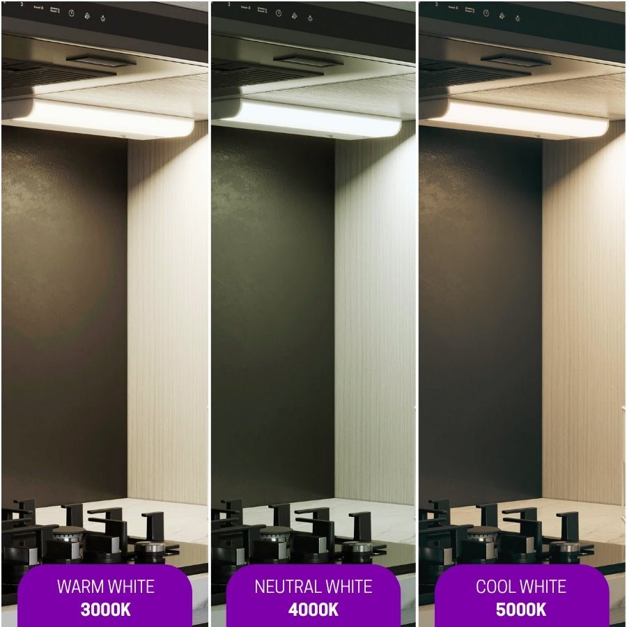12 inch under cabinet light bulbs with different color temperature at switchtoled