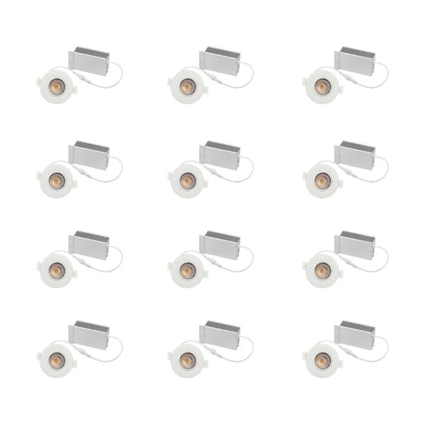SwitchToLED 12 pack LED can lights with junction box