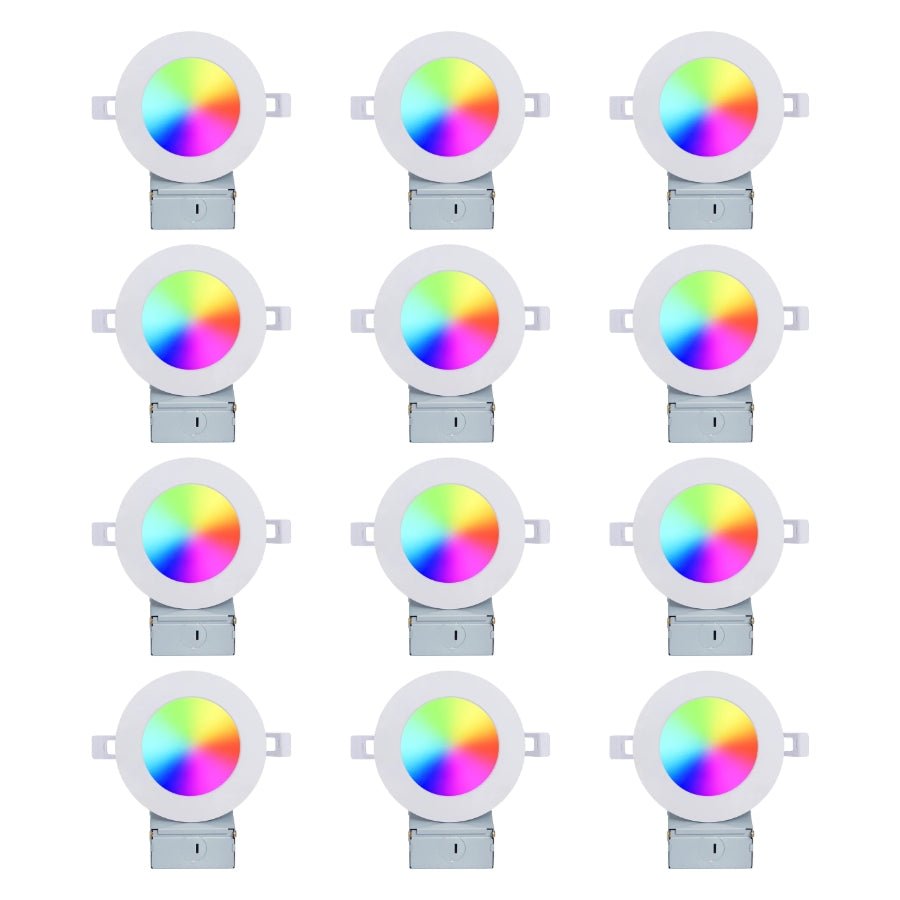12 pack dimmable rgb led downlights at switchtoled. Shop now