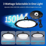 150w ufo led high bay light 3 wattage selectable available at switchtoled