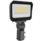 100W/120W/150W Wattage Selectable LED Flood Light, 400W Metal Halide Equivalent, 3000K/4000K/5000K CCT Selectable, 13,500-20,250 Lumens, Slip Fitter or Yoke Mount, IP65, DLC 5.1 & UL Listed, 5-Year Warranty