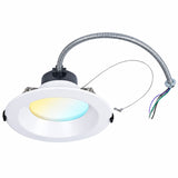 6" LED Commercial Downlight, 14W/18W/22W/26W/30W Selectable, Up to 2520 Lumens, 5CCT 2700K/3000K/3500K/4000K/5000K, 0-10V Dimmable, Canless Wafer Thin Recessed Ceiling Light, IC Rated, 120-277V, UL Listed