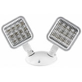 Double Head LED Emergency Remote Head, Adjustable Emergency Light Heads, Thermoplastic Housing, Wall or Ceiling Mount, Compatible with Remote-Capable Emergency Lighting Units, White