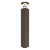 24W Flat Top Cylinder LED Bollard Light – Selectable 14W/19W/24W, 3000K/4000K/5000K/5700K 3CCT Adjustable, 3600LM High Output, 120° Wide Beam, IP65 Waterproof Die-Cast Aluminum, UL ETL DLC Certified Outdoor Pathway & Landscape Lighting – 5-Year Warranty