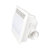 45W LED Exhaust Fan with Light, 100 CFM Quiet Ceiling Mount Ventilation Fan, 5700K Daylight, Moisture & Odor Removal, IP44 Damp Rated White Fixture, 120V, 5-Year Warranty