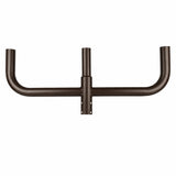 Outdoor Lighting Fixtures - 180 Degree Bullhorn with 3 Tenons, Round Base Tenon Adapter for 3 Lights, Top Mount Bracket for 2 3/8" Slip Fitter, Parking Lot & Street Light Mounting