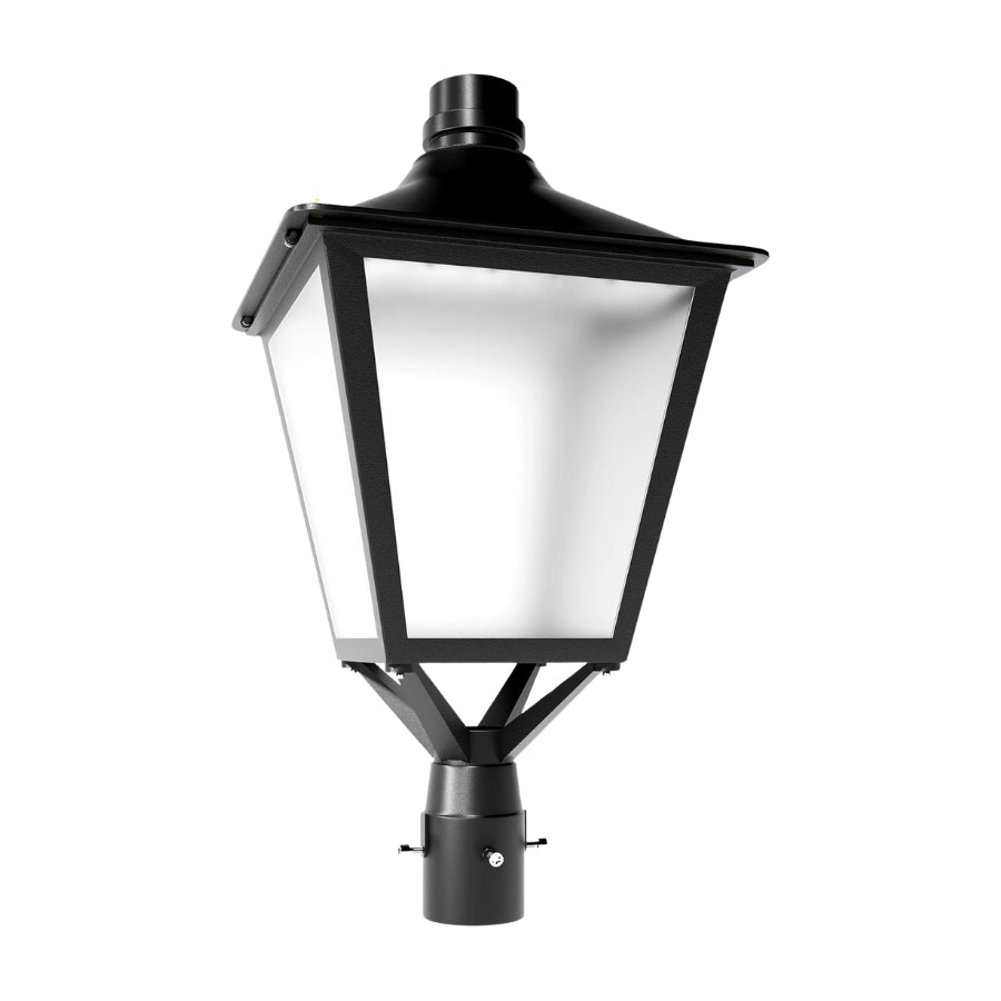 LED Dusk to Dawn Outdoor Post Top Lantern Light Fixture with Photocell Sensor, 30W 50W 60W LED Exterior Light for Yard, Street, Patio, and Garage