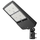 300W LED Parking Lot Light, 1000W Metal Halide Equivalent, 40,500 Lumens, 5000K Cool White, Type III-M Distribution, Dimmable 1-10V, IP65 Waterproof, Black Housing, Inbuilt Photocell, DLC 5.1 Premium, 277-480V, 5-Year Warranty