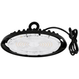 250W UFO LED High Bay Light, 37,500 Lumens, 750W Metal Halide Equivalent, 5700K Cool White, 120-277V AC, 90° Beam Angle, 6FT Cable Included, UL & cUL Listed, 3-Year Warranty, Commercial Warehouse Lighting
