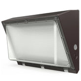 Outdoor wall light fixture on a white background