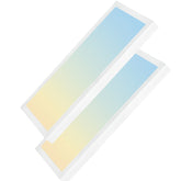 1x2 FT LED Flat Panel Light Surface Mount 2 pack at switchtoled