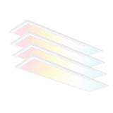 4 pack 1x4 LED Flat Panel Light Surface Mount at switchtoled.com