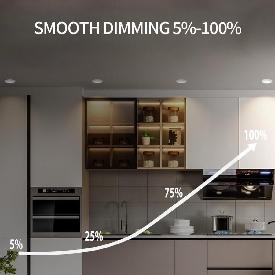 Dimmable 2-Inch 5CCT Gimbal LED Recessed Light with Junction Box at switchtoled