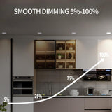 Dimmable 2-Inch 5CCT Gimbal LED Recessed Light with Junction Box at switchtoled