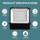 200W LED flood light specifications 28000 lumens