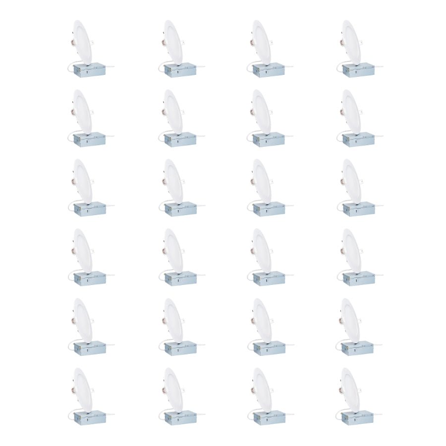 switchtoled 24 pack led recessed ceiling light fixtures with junction box