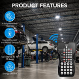 Microwave Motion Sensor Remote Control RC-100 – Wireless Remote for LED Motion Sensor Fixtures, Adjustable Detection Range, Hold Time & Daylight Sensor Settings, Compatible with Microwave Motion Sensor LED Lights