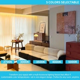 switchtoled 2 inch recessed downlight with junction box 5cct color temperature selectable