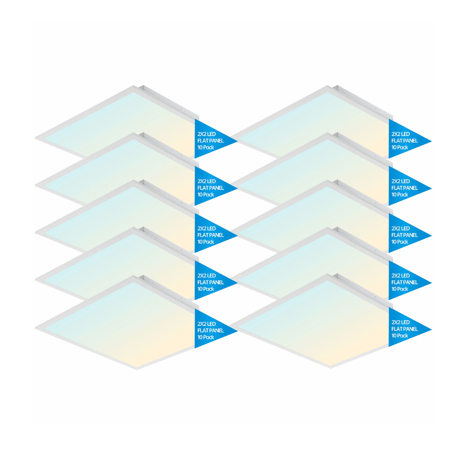 2x2 LED Flat Panel Light 10 pack at switchtoled.com