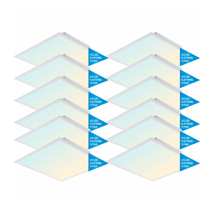 2x2 LED Flat Panel Light 12 pack at switchtoled.com