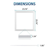 2x2 LED Panel Light – Edge-Lit Frame dimension at switchtoled.com