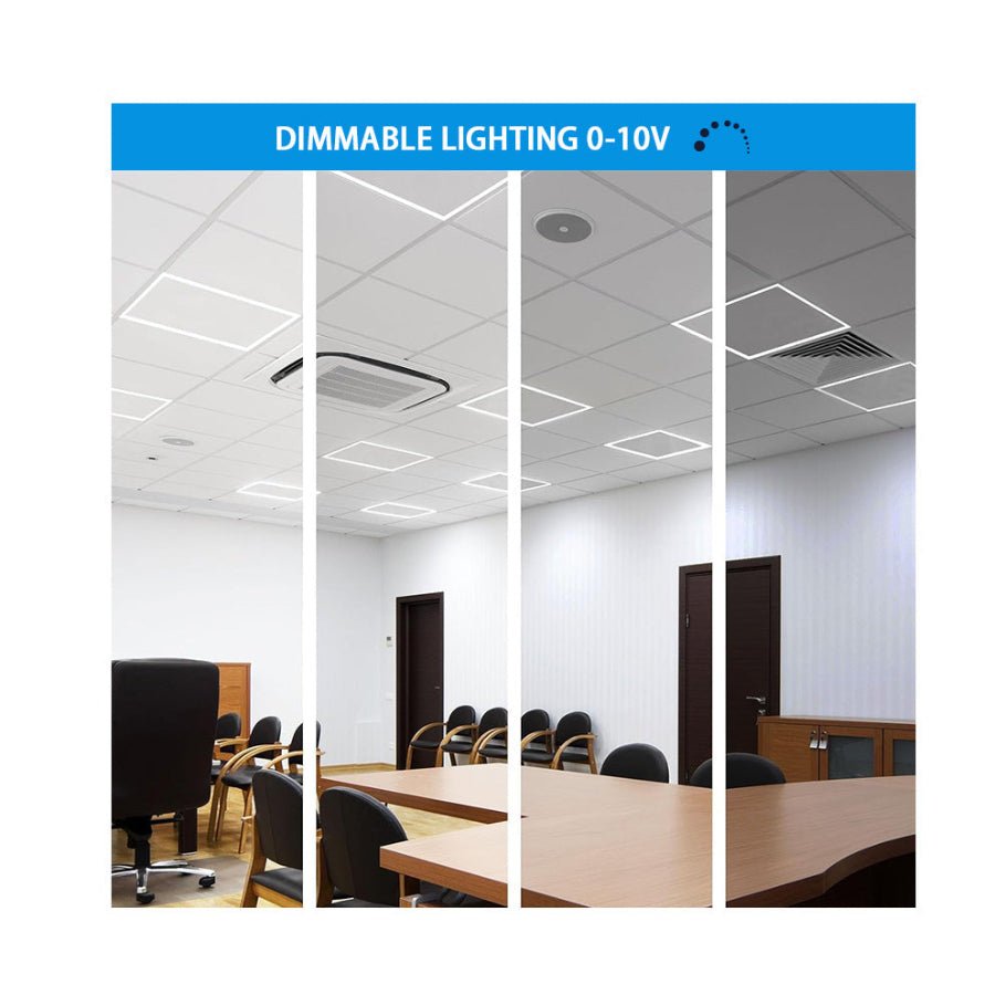 2x2 LED Panel Light – Edge-Lit Frame dimmable