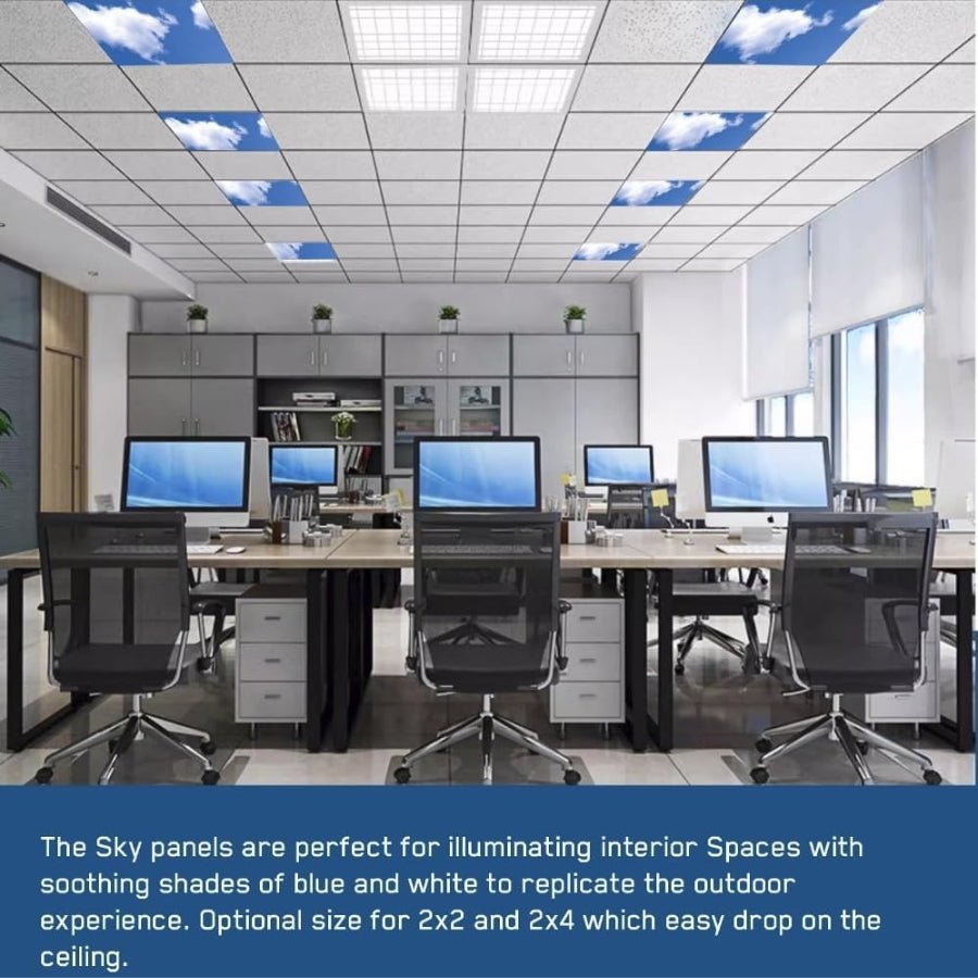 2x2 LED Sky Ceiling Panels perfect for home, offices, commercial and residential lights