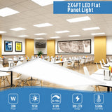 2x4 LED Flat Panel Light Major Specifications at switchtoled.com