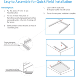 2x4 LED Flat Panel Light Surface Mount Kit easy installation at switchtoled.com