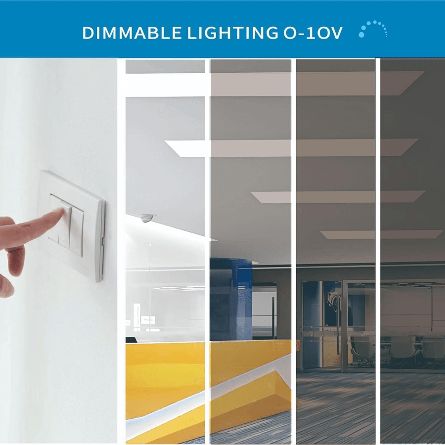 2x4 LED Flat Panel dimmable lighting at switchtoled.com
