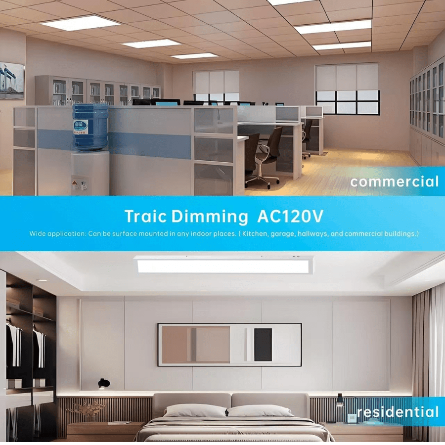 2x4 led light panels Traic dimming AC120V at switchtoled