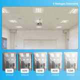 switchtoled 5 wattages selectable 2x4 led troffer