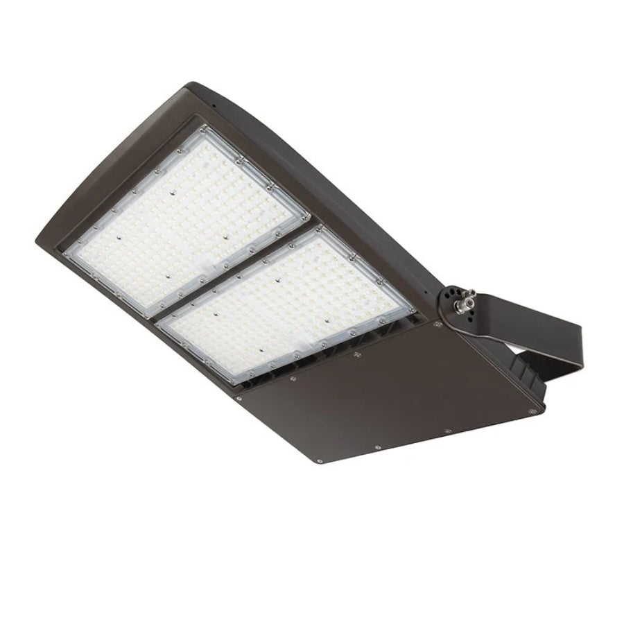 LED flood light on a white background