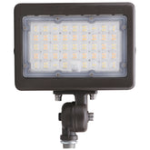 30W 40W 50W LED flood light with adjustable knuckle mount in bronze housing for outdoor security and area lighting
