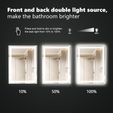 36x36 Inch LED Bathroom Mirror double bright at switchtoled.com
