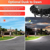 LED Post Top Light - 40W/60W/80W Selectable, 3000K/4000K/5000K CCT, AC100-277V, Black T5 3" Mount, Frosted Glass Cover, Outdoor Waterproof Fixture, Compatible with Photocell, 5-Year Warranty for Street, Yard, Garden