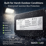 18W Waterproof Junction Box Emergency LED Driver – 100-347VAC Universal Input, 170VDC Output, 90-Minute Emergency Battery Backup, Li-Ion Emergency Power Supply for LED Wall Pack, Canopy & Vapor Tight Outdoor Lights