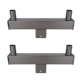 Light Fixture Mounting Bracket - Slip Fitter Tenon Adapter for 2 Lights 3/8 Inch, Street & Parking Lot Area Lights Bullhorn Mount