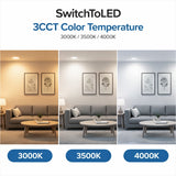 4 Inch LED Downlight 3000K 3500K 4000K 3CCT Selectable Color Temperature