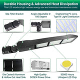 led shoebox light heat dissipation