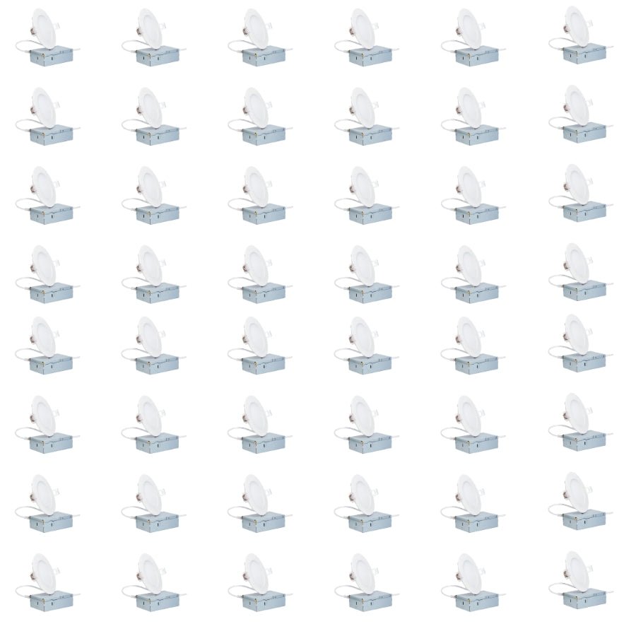 switchtoled 48 pack 24 pack 4 inch led recessed can lights with junction box