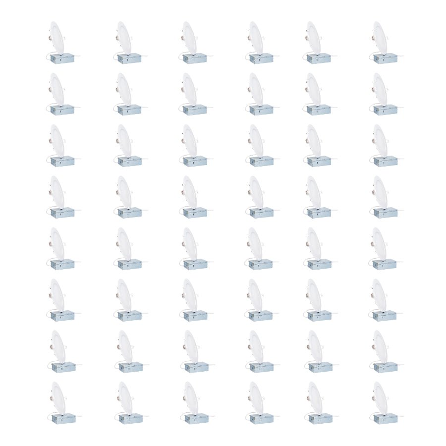 switchtoled 48 pack led recessed ceiling light fixtures with junction box