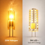 G4 LED Bulbs, JC Bi-Pin Base T3, 3W AC/DC 12V, 20W–30W Halogen Replacement, 220–260 Lumens, Warm White 3000K, Non-Dimmable, Landscape, RV & Under Cabinet Lighting