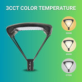 150W LED Outdoor Post Top Light Parking Lot Area Lighting Plaza Lighting Garden Lighting Type IV Distribution 5000K Daylight 19500LM AC100-277V ETL DLC Lighting Facts