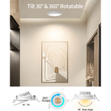4 Inch LED Recessed Light rotatable by 30 at switchtoled.com