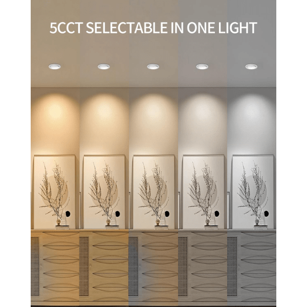 4 Inch LED Recessed Light 5CCT selectable at switchtoled.com